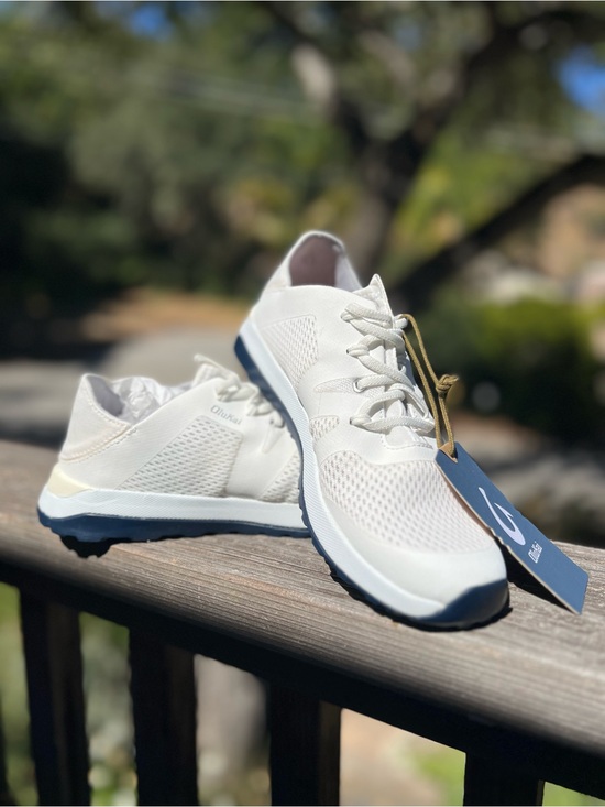 OluKai Shoes - OluKai Huia Slip-On Sneakers in White/White
